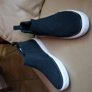 Toms black high top sneakers